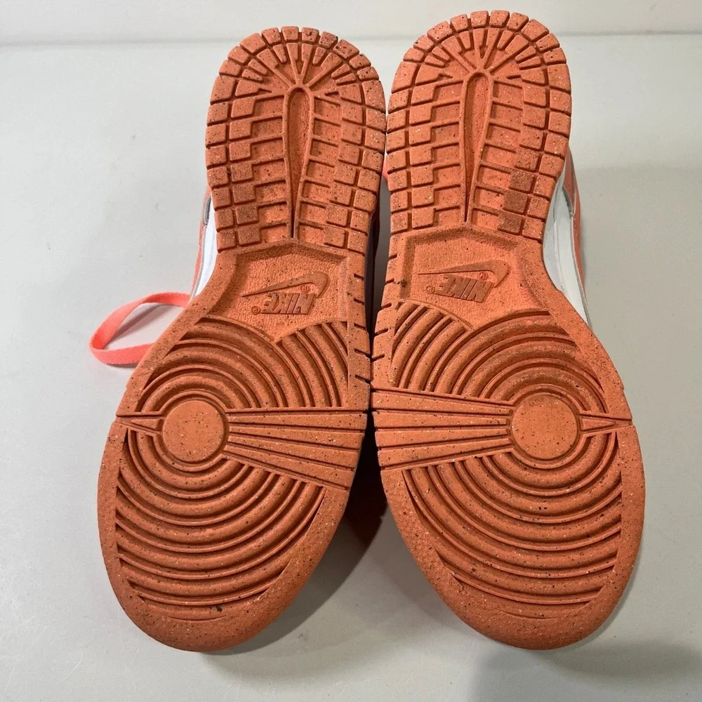 Nike Dunk Low Kids 6.5 Orange Sneakers‎ Athletic Streetwear Casual DD1873-109